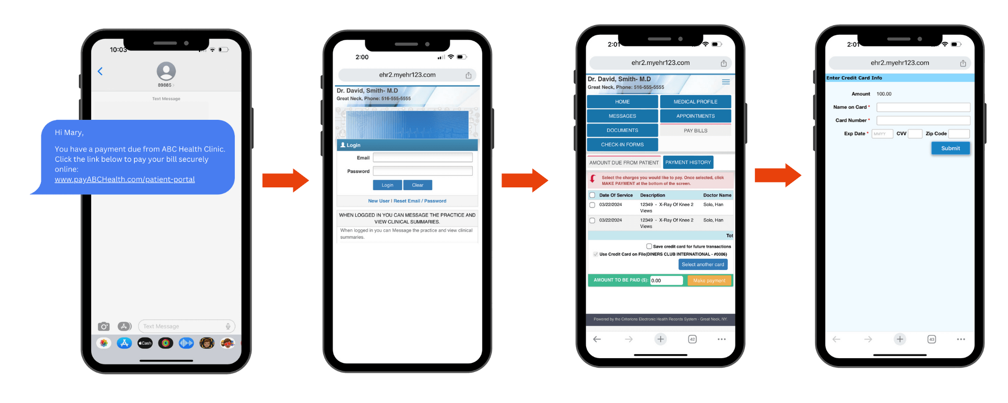 BillFlash online payment process flow